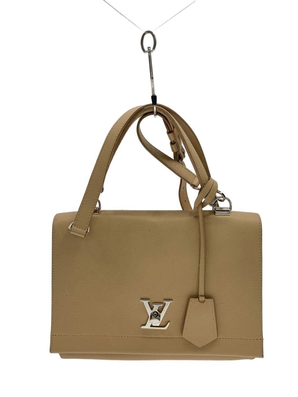 Louis Vuitton Lockme Cartable Parnassa Leather Beige Tan